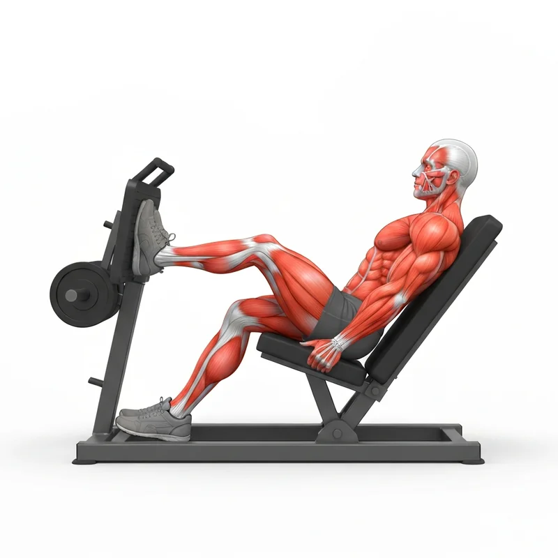 Illustration exercice Leg Press