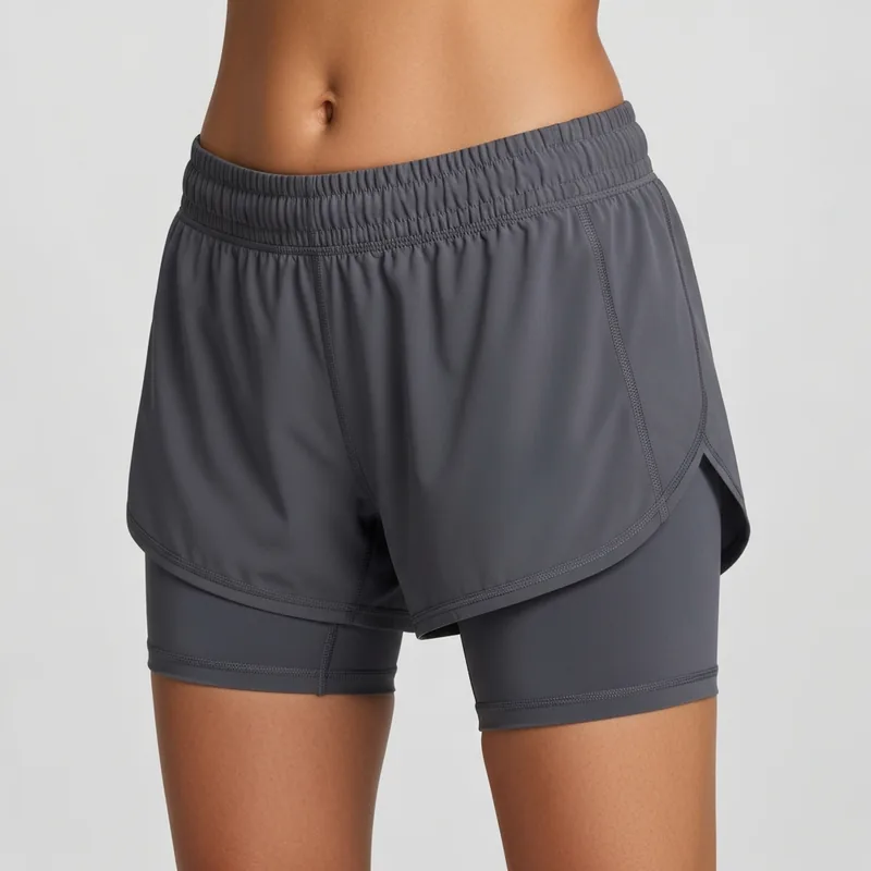 Short 2-en-1 avec sous-short compressif