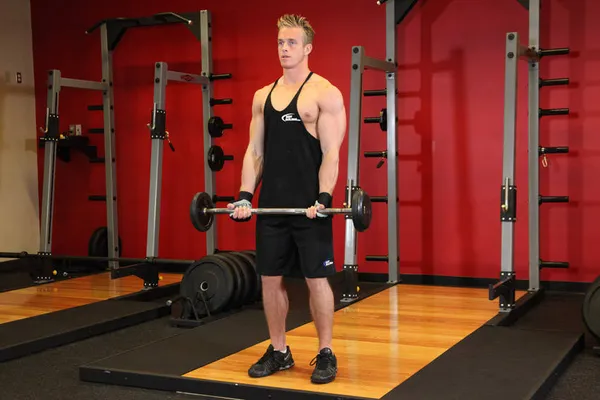 Curl barre EZ — position de départ
