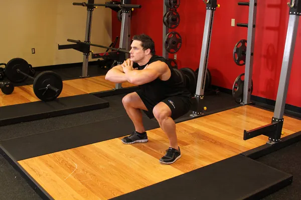 Squats sautés — position de départ