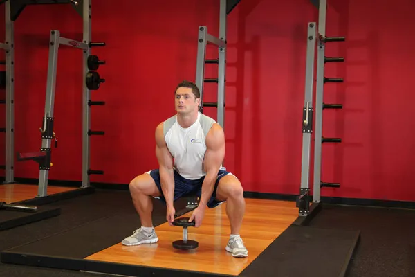 Squat sumo + booty band â position finale