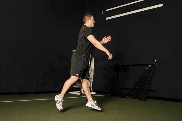 Jumping lunges — position finale
